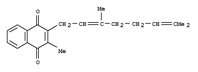 1,4-Naphthalenedione,2-(3,7-dimethyl-2,6-octadien-1-yl)-3-methyl- molecular structure