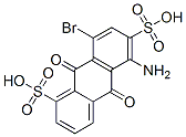 5-amino-8-bromo-9,10-dihydro-9,10-dioxoanthracene-1,6-disulphonic acid molecular structure