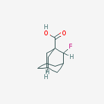 2-fluoro-1-adamantanecarboxylic acid molecular structure