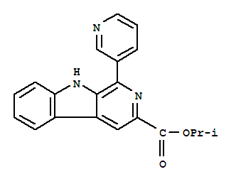 1-methylethyl 1-pyridin-3-yl-9H-beta-carboline-3-carboxylate molecular structure