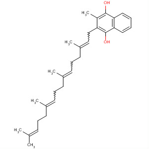 1,4-Naphthalenediol,2-methyl-3-(3,7,11,15-tetramethyl-2,6,10,14-hexadecatetraenyl)- molecular structure