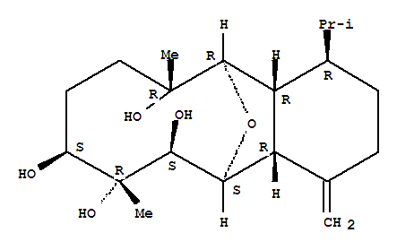 5,12-Epoxybenzocyclodecene-6,7,8,11-tetrol,tetradecahydro-7,11-dimethyl-4-methylene-1-(1-methylethyl)-,[1R-(1R*,4aR*,5S*,6S*,7R*,8S*,11R*,12R*,12aR*)]-