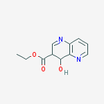 ethyl 4-hydroxy-3,4-dihydro-1,5-naphthyridine-3-carboxylate molecular structure