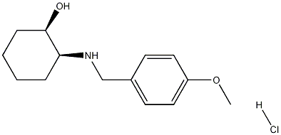 cis-2-(4-Methoxy-benzylamino)-cyclohexanol hydrochloride molecular structure