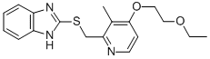 2-[(4-ETHOXYETHOXY-3-METHYL-2-PYRIDINYL)-METHYLTHIO]-BENZIMIDAZOLE molecular structure