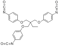 1,1,1-TRIS-(4-ISOCYANATOPHENOXYMETHYL)-PROPANE molecular structure