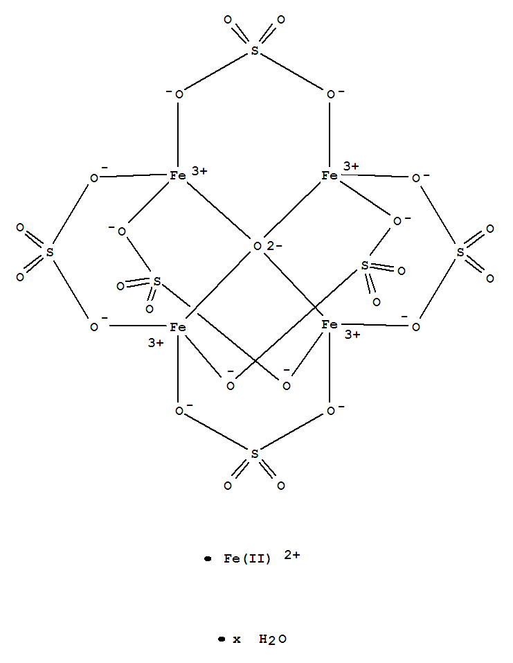 Fe4O25S6·Fe·xH2O molecular structure