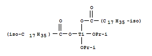 Titanium,bis(isooctadecanoato-O)bis(2-propanolato)- molecular structure