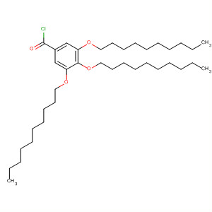 Benzoyl chloride, 3,4,5-tris(decyloxy)- molecular structure