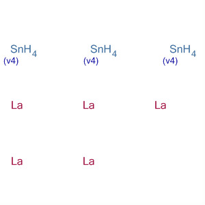 Lanthanum, compd. with tin (5:3) molecular structure