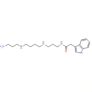 1H-Indole-3-acetamide,N-[3-[[4-[(3-aminopropyl)amino]butyl]amino]propyl]- molecular structure