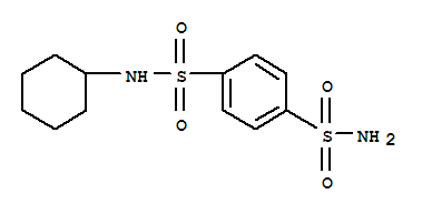 N-cyclohexylbenzene-1,4-disulfonamide molecular structure