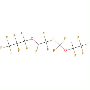 Propane,1-[1-[difluoro(1,2,2,2-tetrafluoro-1-iodoethoxy)methyl]-1,2,2,2-tetrafluoroethoxy]-1,1,2,2,3,3,3-heptafluoro- molecular structure