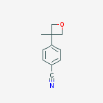 4-(3-methyloxetan-3-yl)benzonitrile molecular structure