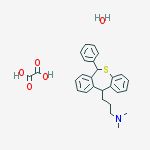 N,N-dimethyl-3-(6-phenyl-6,11-dihydrodibenzo[b,e]thiepin-11-yl)propan-1-amine ethanedioate molecular structure