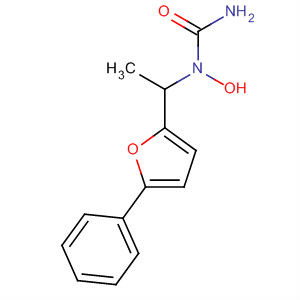 Urea, N-hydroxy-N-[1-(5-phenyl-2-furanyl)ethyl]- molecular structure