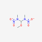 Methanediamine, 1-methoxy-N,N'-dimethyl-N,N'-dinitro- molecular structure