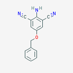 2-amino-5-(benzyloxy)isophthalonitrile molecular structure