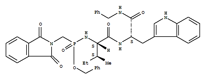 phthaloyl-glycyl(P)-isoleucyl-tryptophyl-benzylamide molecular structure