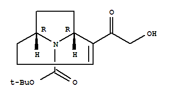 tert-butyl (1R)-2-(hydroxyacetyl)-9-azabicyclo[4.2.1]non-2-ene-9-carboxylate molecular structure