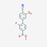 Methyl 4-(4-cyano-3-hydroxyphenyl)-3-fluorobenzoate molecular structure