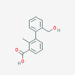3-[2-(hydroxymethyl)phenyl]-2-methylbenzoic Acid molecular structure
