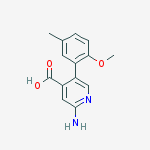 2-amino-5-(2-methoxy-5-methylphenyl)pyridine-4-carboxylic Acid