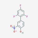 2-nitro-4-(2,4,6-trifluorophenyl)phenol molecular structure