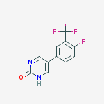 5-[4-fluoro-3-(trifluoromethyl)phenyl]-1h-pyrimidin-2-one molecular structure