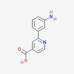 2-(3-aminophenyl)pyridine-4-carboxylic Acid molecular structure