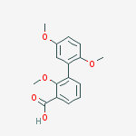 3-(2,5-dimethoxyphenyl)-2-methoxybenzoic Acid molecular structure