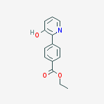 2-(4-ETHOXYCARBONYLPHENYL)-3-HYDROXYPYRIDINE molecular structure