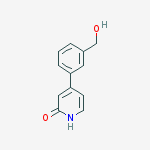 2-HYDROXY-4-(3-HYDROXYMETHYLPHENYL)PYRIDINE molecular structure