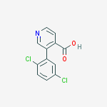 3-(2,5-dichlorophenyl)pyridine-4-carboxylic Acid molecular structure