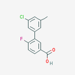 3-(3-chloro-5-methylphenyl)-4-fluorobenzoic Acid molecular structure