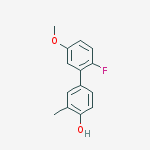 4-(2-fluoro-5-methoxyphenyl)-2-methylphenol molecular structure