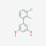 3-(3-chloro-2-methylphenyl)-5-methoxyphenol molecular structure