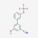 3-hydroxy-5-[3-(trifluoromethoxy)phenyl]benzonitrile molecular structure