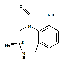 S-(+)-4,5,6,7-TETRAHYDRO-5-METHYLIMIDAZO[4,5,1-JK][1,4]BENZODIAZEPIN-2(1H)-ONE molecular structure
