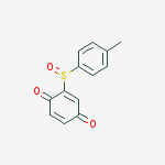 2,5-Cyclohexadiene-1,4-dione, 2-[(4-methylphenyl)sulfinyl]- molecular structure
