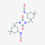 1,3-bis[(5-isocyanato-1,3,3-trimethylcyclohexyl)methyl]-1,3-diazetidine-2,4-dione molecular structure