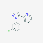 2-(1-(3-Chlorophenyl)-1H-pyrazol-5-yl)pyridine molecular structure