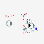 [(4r,4ar,7s,7ar,12bs)-7-hydroxy-3-methyl-2,4,4a,7,7a,13-hexahydro-1h-4,12-methanobenzofuro[3,2-e]isoquinoline-9-yl] Propanoate;benzoate molecular structure