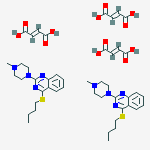 4-(butylsulfanyl)-2-(4-methylpiperazin-1-yl)quinazoline (2E)-but-2-enedioate (2:3)