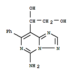 [1,2,4]Triazolo[1,5-c]pyrimidine,1,2-ethanediol deriv. molecular structure