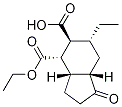 (3aS,4S,5S,6R,7aS)-4-(ethoxycarbonyl)-6-ethyl-1-oxooctahydro-1H-indene-5-carboxylic acid molecular structure
