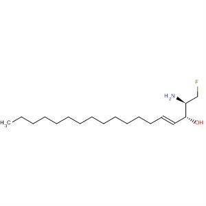 4-Octadecen-3-ol, 2-amino-1-fluoro-, (2R,3R,4E)- molecular structure