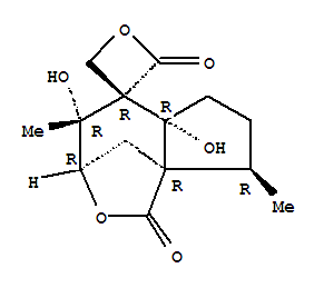 Spiro[1H-3,8a-methano-5H-cyclopent[c]oxepin-5,3'-oxetane]-1,2'-dione,hexahydro-4,5a-dihydroxy-4,8-dimethyl-, (3R,3'R,4R,5aR,8R,8aR)-rel-
