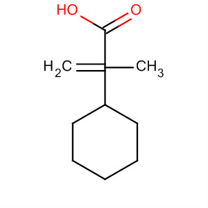 Cyclohexanepropanoic acid, a-methylene- molecular structure