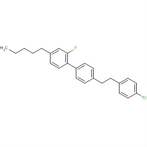 4'-[2-(4-Chlorophenyl)ethyl]-2-fluoro-4-pentylbiphenyl molecular structure